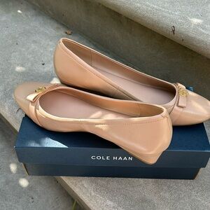 Natural/Nude tone Cole Haan wedge, new in box. Never worn. $98 retail. Sz 11